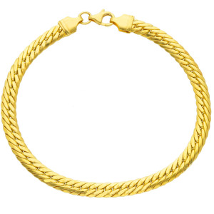 Bracciale a maglia piatta Dolce Vita Gioielli Valenza Mazzoni in Oro Giallo (gr. 4,20)