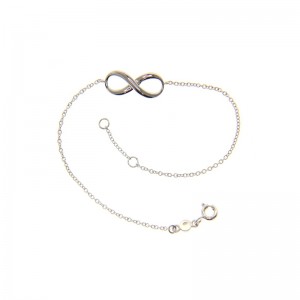 Bracciale Incontri Gioielli Valenza Mazzoni in Oro Bianco con Infinito
