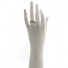 Anello Gioielli Valenza Mazzoni in Oro Bianco con Riviera di 5 Diamanti