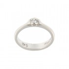 Anello Solitario Crivelli in Oro Bianco