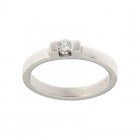 Anello Solitario Gioielli Valenza Mazzoni in Oro Bianco