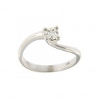 Anello Solitario Gioielli Valenza Mazzoni in Oro Bianco