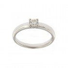 Anello Solitario Gioielli Valenza Mazzoni in Oro Bianco