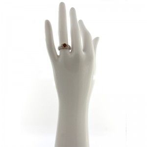Anello My Valenza in Oro Bianco con Diamanti e Rubini