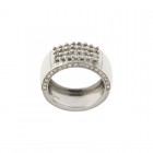 Anello Valenza in Oro Bianco con Diamanti