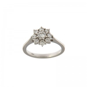 Anello My Valenza in Oro Bianco con Diamanti