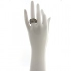 Anello Valenza in Oro Bianco con Diamanti