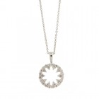 Collana Crivellia con Ciondolo Stella in Oro Bianco e Diamanti