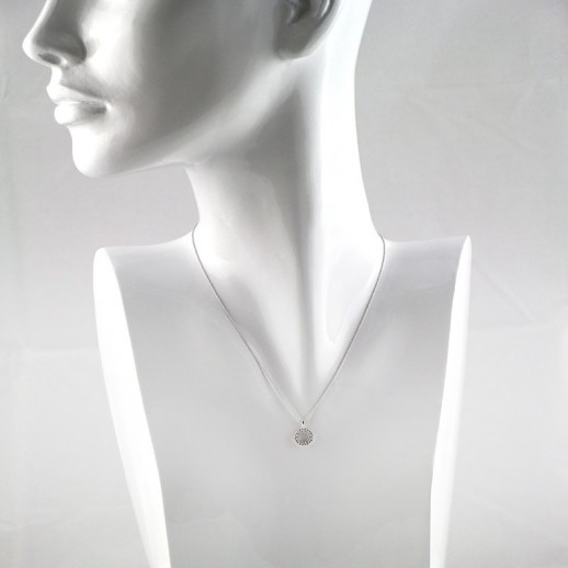 Collana Crivellia con Ciondolo Stella in Oro Bianco e Diamanti
