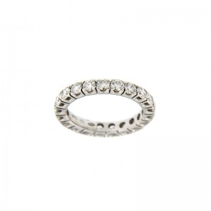 Anello Eternity My Valenza Oro Bianco e Diamanti