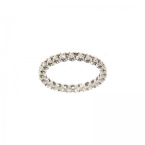 Anello Eternity My Valenza Oro Bianco e Diamanti