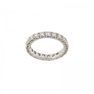Anello Eternity My Valenza Oro Bianco e Diamanti
