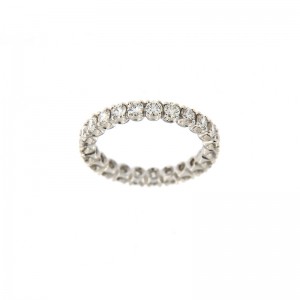 Anello Eternity My Valenza Oro Bianco e Diamanti