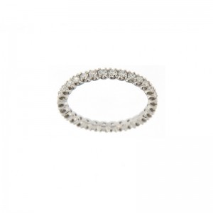 Anello Eternity My Valenza Oro Bianco e Diamanti