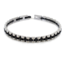 Bracciale Zancan da uomo in acciaio Hi- Teck (Cod. EHB336)