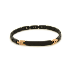 Bracciale Zancan da uomo in acciaio Hi- Teck (Cod. UHB075)