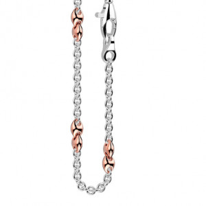 Collana da uomo in oro bianco  (EC657BR)